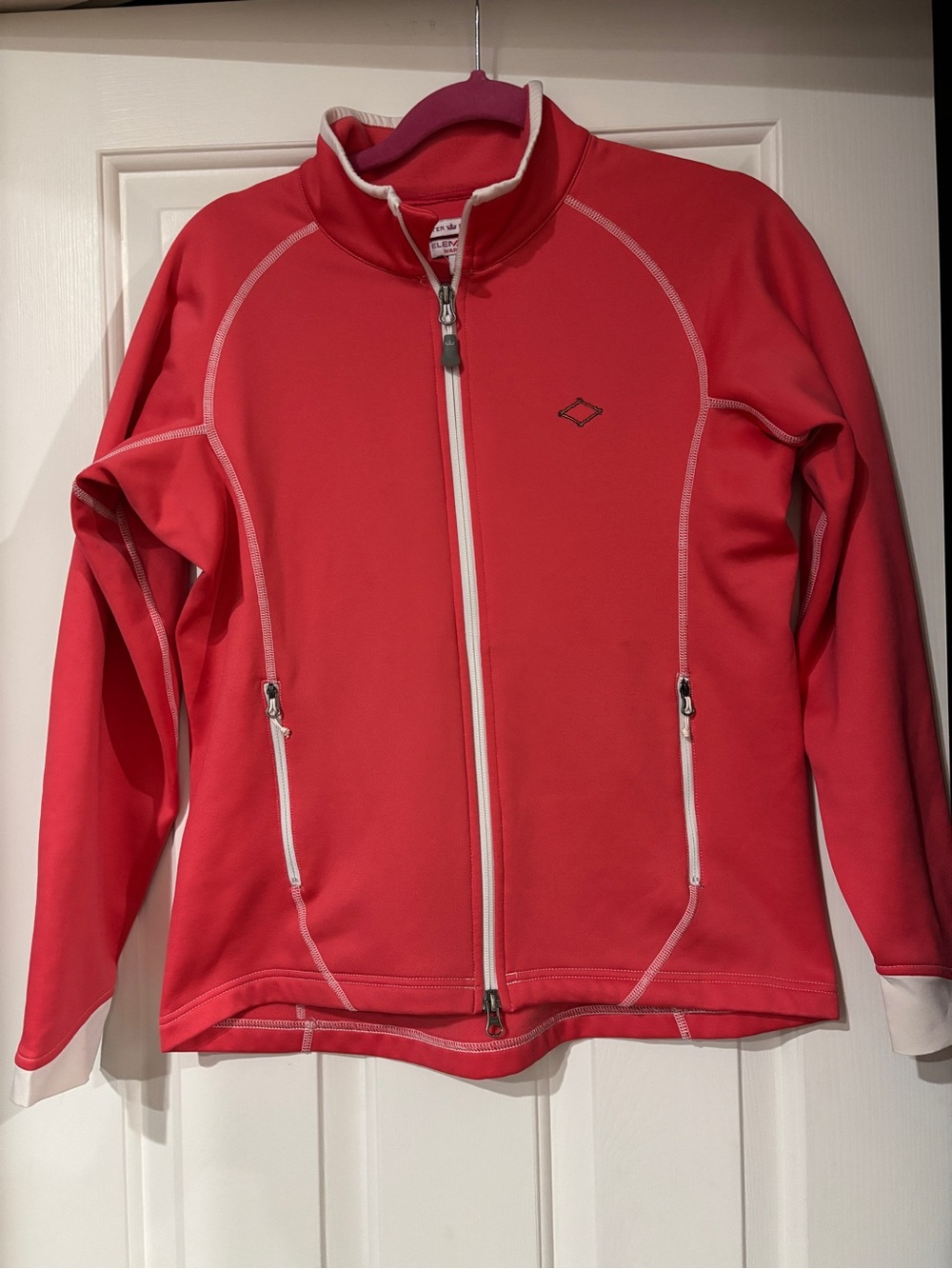 Peter Millar Element4 Warmth Full Zip Fleece Golf Jacket Coral - Size Medium